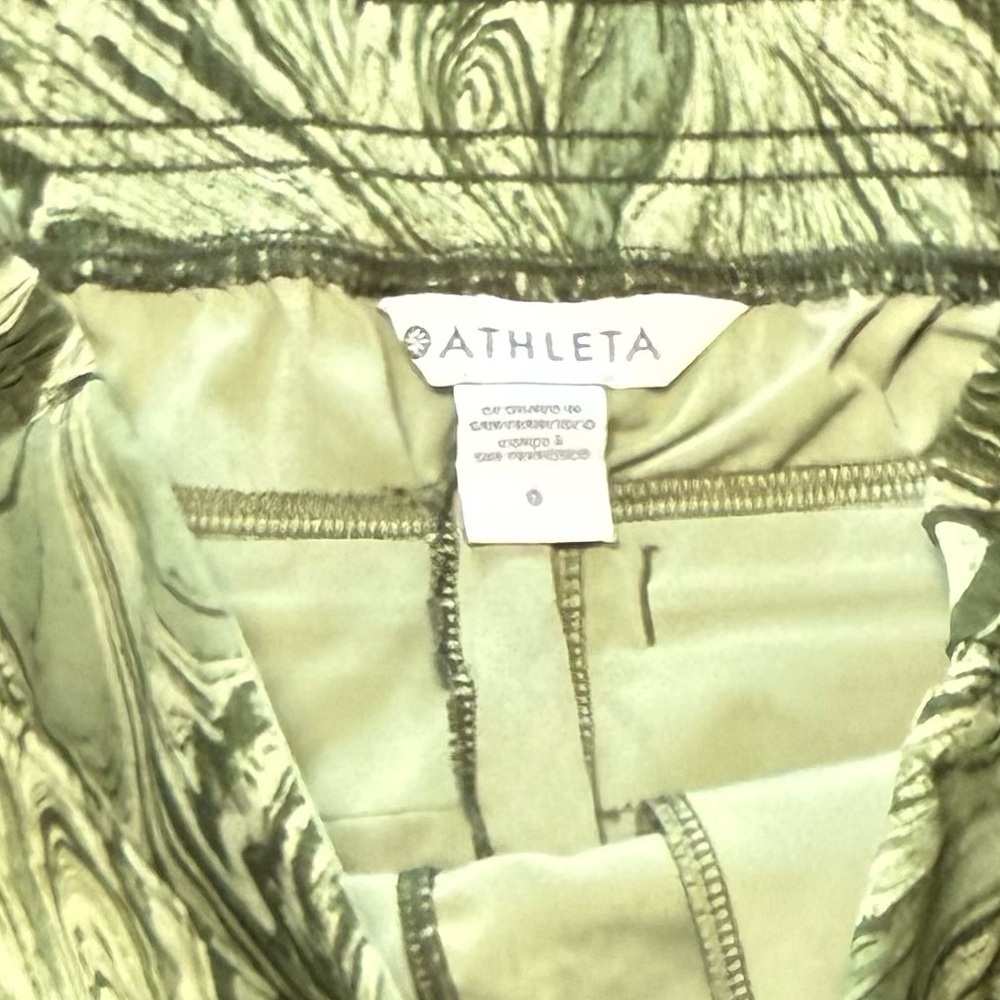 ATHLETA Brooklyn Jogger Size 0 Sumi Marble Green Lightweight Athletic Pants - Picture 5 of 10